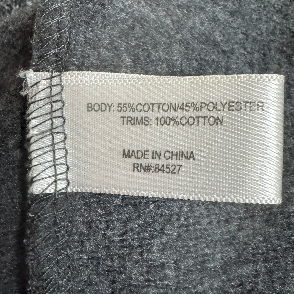 Orangetheory Fitness Mens XXL Full Zip Cotton Blend Hoodie Jacket Gray Red Trim - Picture 8 of 10